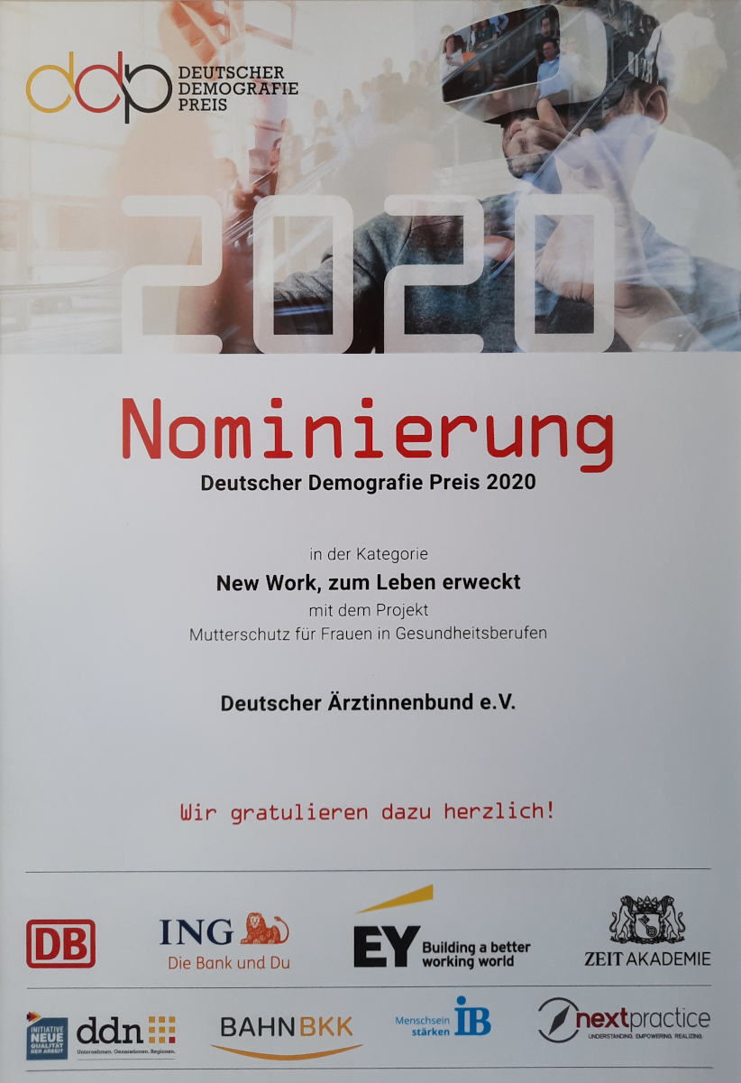 Nominierungs-Poster Deutscher Demografie Preis